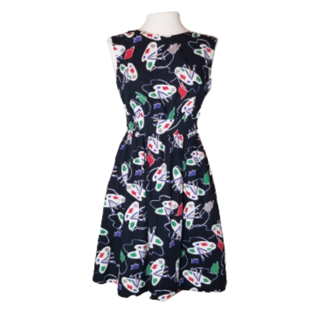 Emily and Fin Dress Black White Green Red Purple Taupe